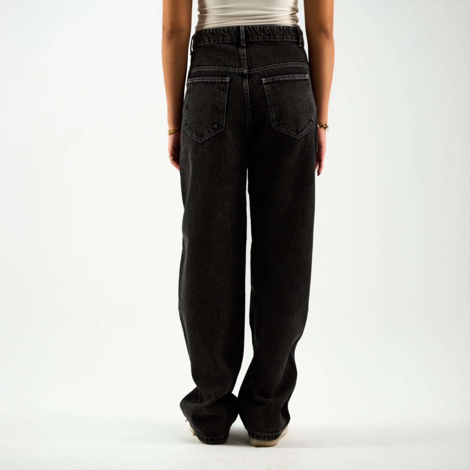 Black-Dark Unisex Denim Jeans