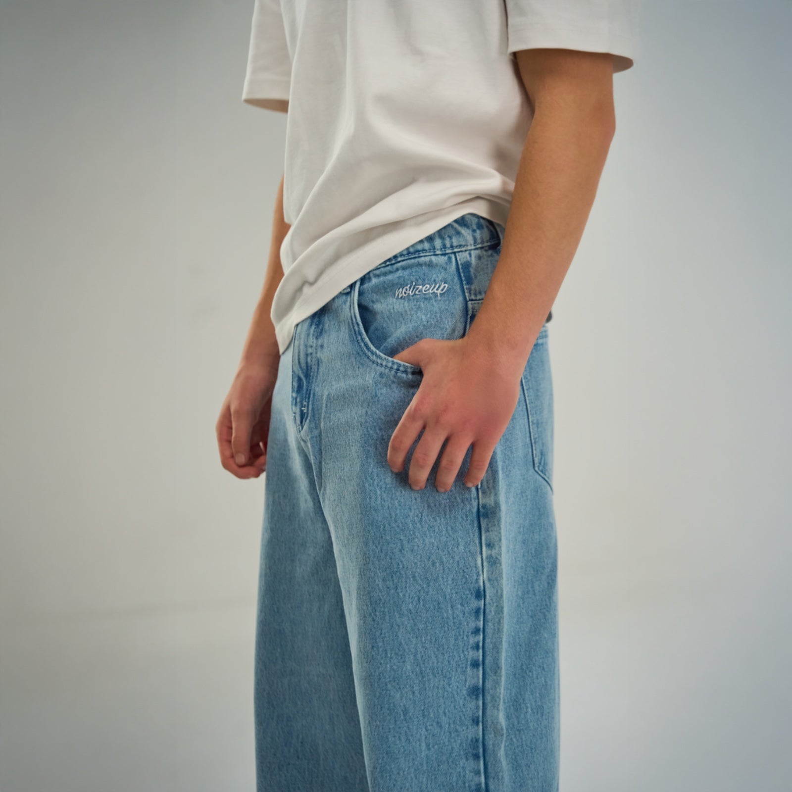 Blue-Light Unisex Denim Jeans