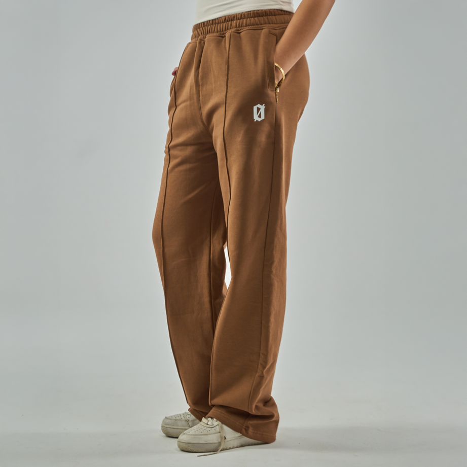 Brown Cotton Sweatpants