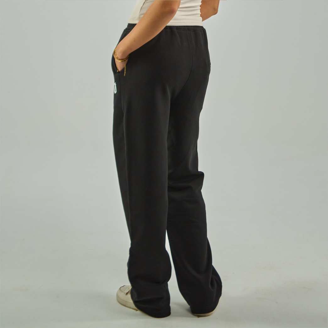 Black Cotton Sweatpants